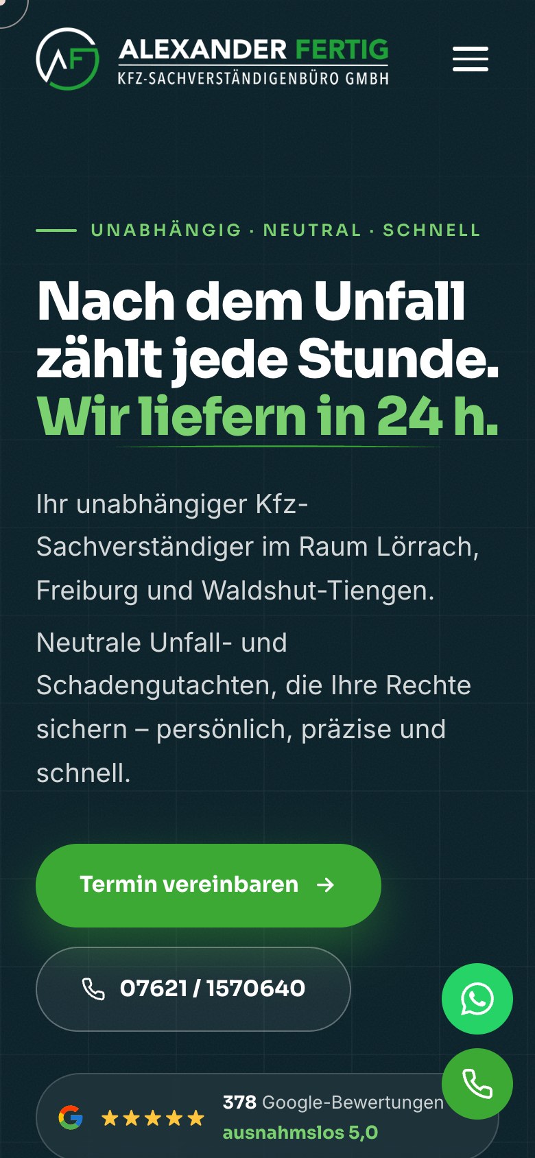 Kfz-Sachverständigenbüro Alexander Fertig – mobile Ansicht