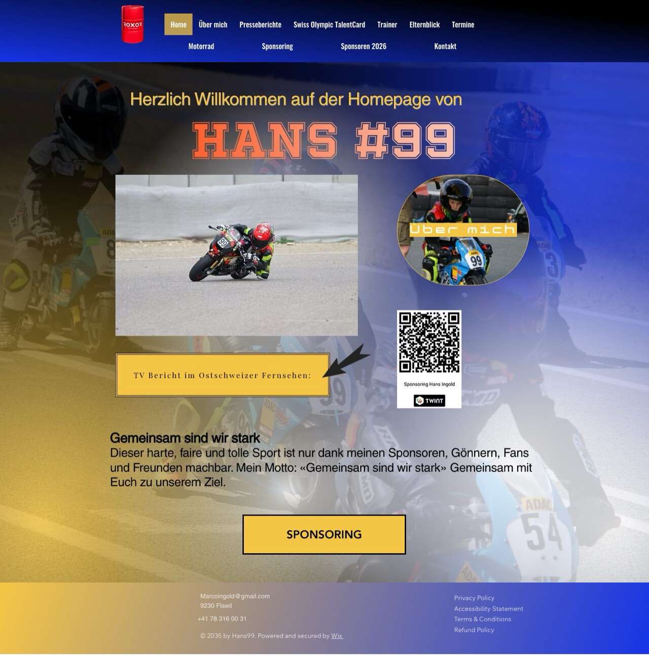 Alte Hans Ingold Webseite